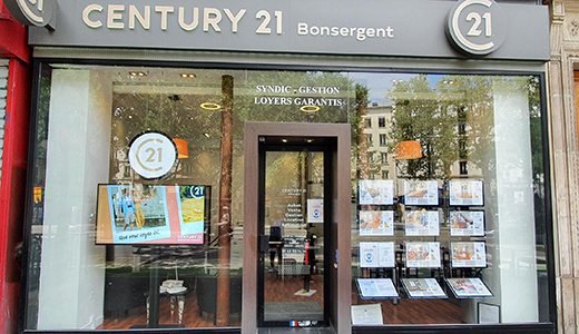 Agence immobilière CENTURY 21 Bonsergent, 75010 PARIS