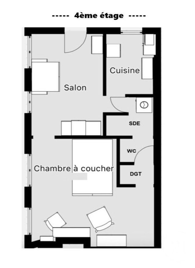 Appartement F2 à vendre - 2 pièces - 32.62 m2 - PARIS - 75010 - ILE-DE-FRANCE - Century 21 Bonsergent