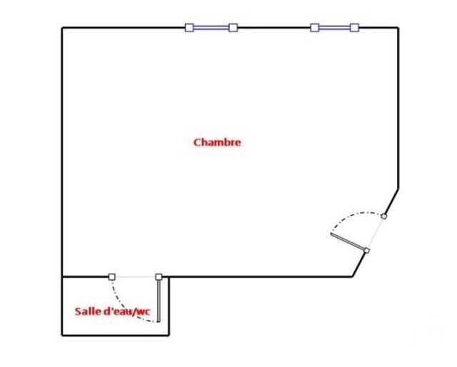 Chambre à vendre - 1 pièce - 7.29 m2 - PARIS - 75010 - ILE-DE-FRANCE - Century 21 Bonsergent