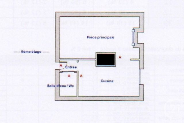 Appartement F1 à vendre - 1 pièce - 22.0 m2 - PARIS - 75010 - ILE-DE-FRANCE - Century 21 Bonsergent